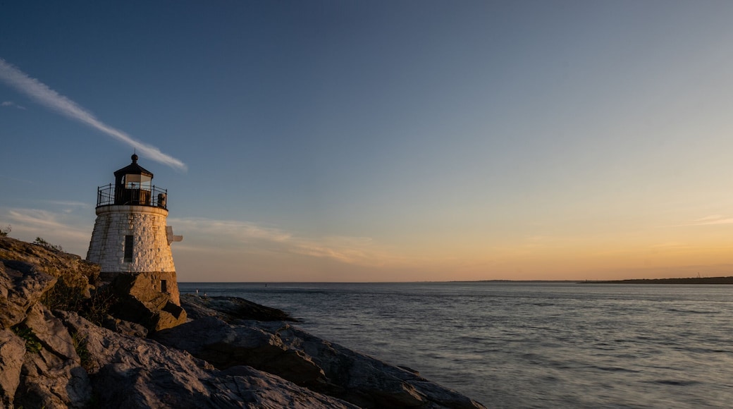 Panorama of Castle Hill Lighthouse at Newport, Rhode Island