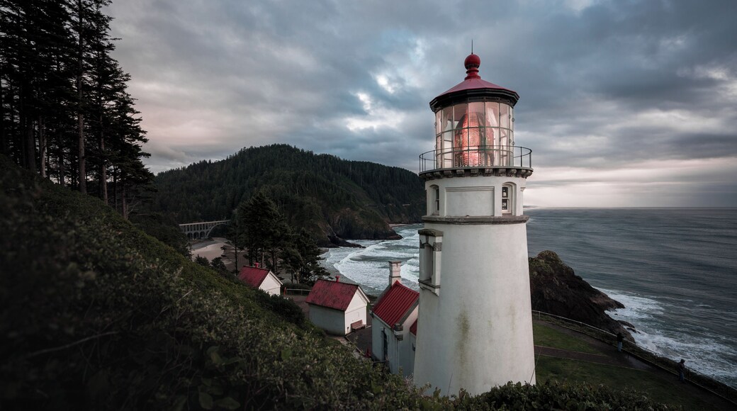 Just above Florence on highway 101 is this magical lighthouse that still runs, shining it's light out to sea. The beauty in this place doesn't stop there, because below the lighthouse is a beautiful beach with tide pools spread along it.
#adventure #lighthouse #oregon #oregoncoast