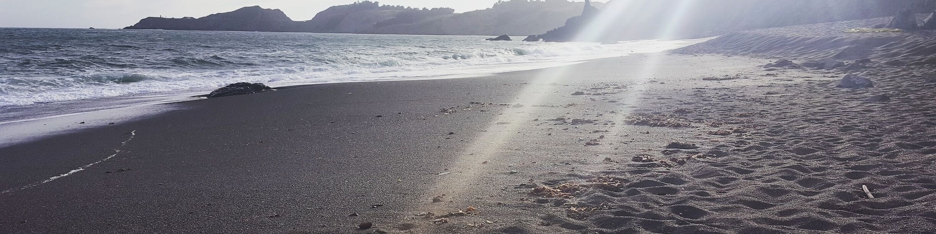 Secret Black sand beach in SF