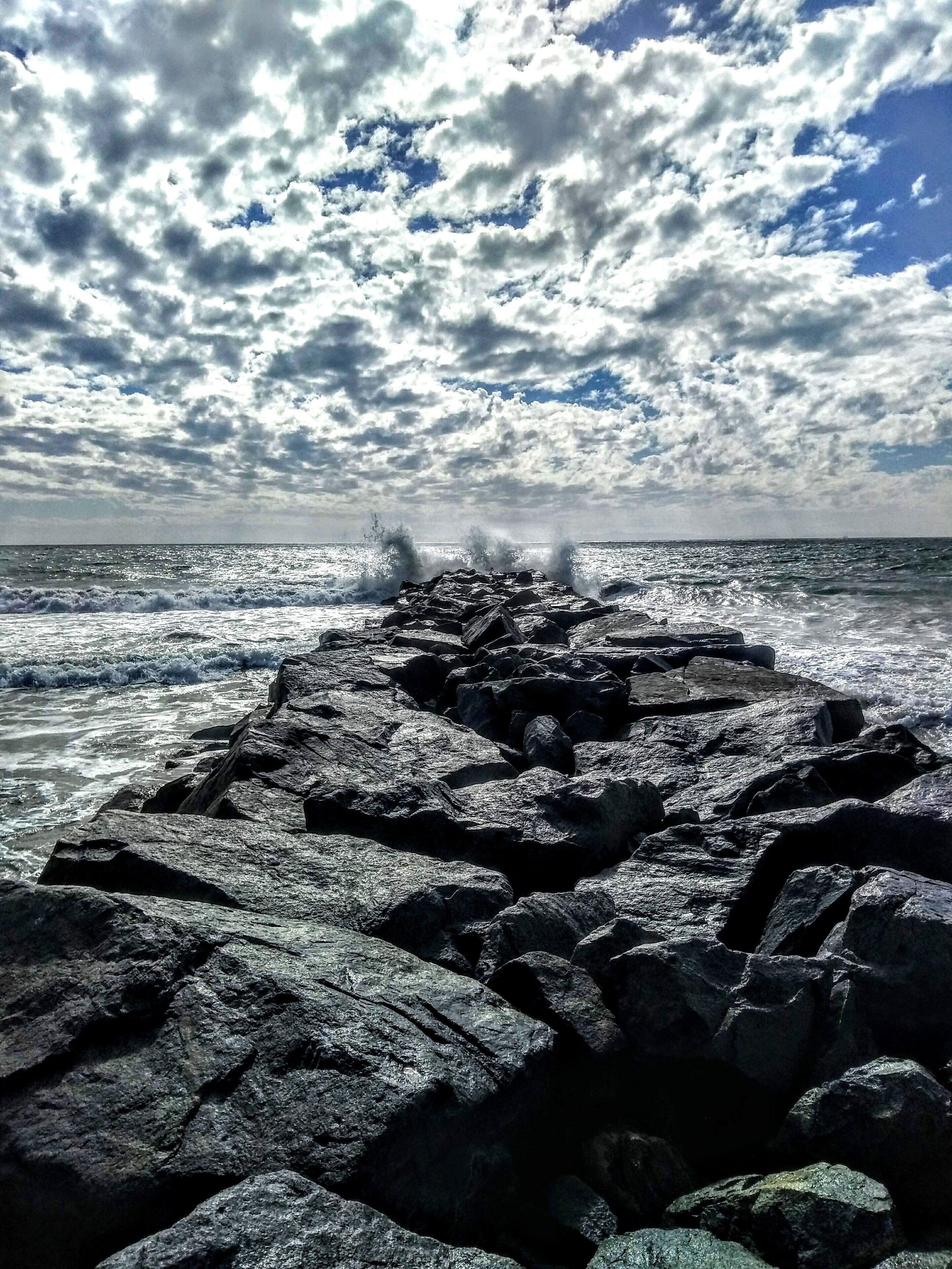 The calm just before the storm came through.