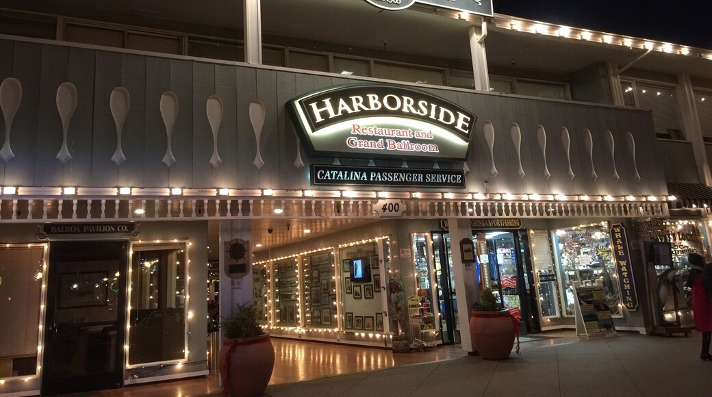 Waiting for the Freelance Harbor cruise to see the nicely decorated houses for Christmas.