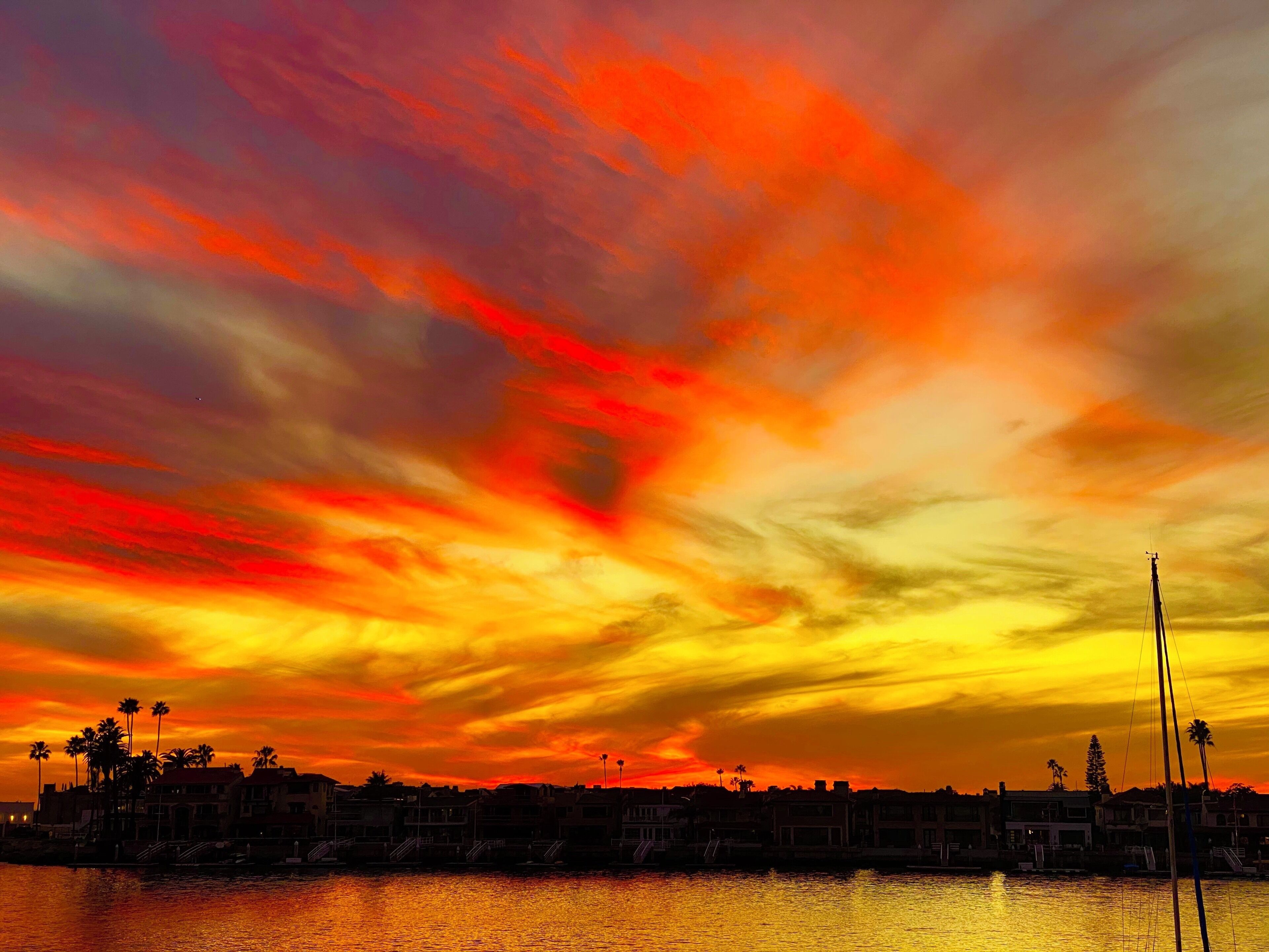 That time the sun exploded❤️🧡🧡🧡❤️