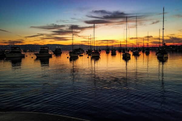 They say the early bird gets the worm... Here we're on our way out to do some fishing with Davy's Locker fishing charters out of Newport Beach, CA. The fishing was amazing and if you're on the boat definitely buy a breakfast burrito! They make them from scratch on the boat! #Nature