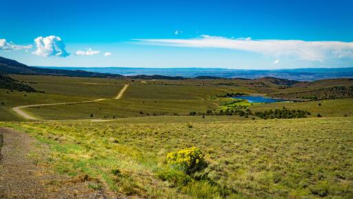 Forsyth Reservoir, Utah - USA. General view of the reservoir in summer