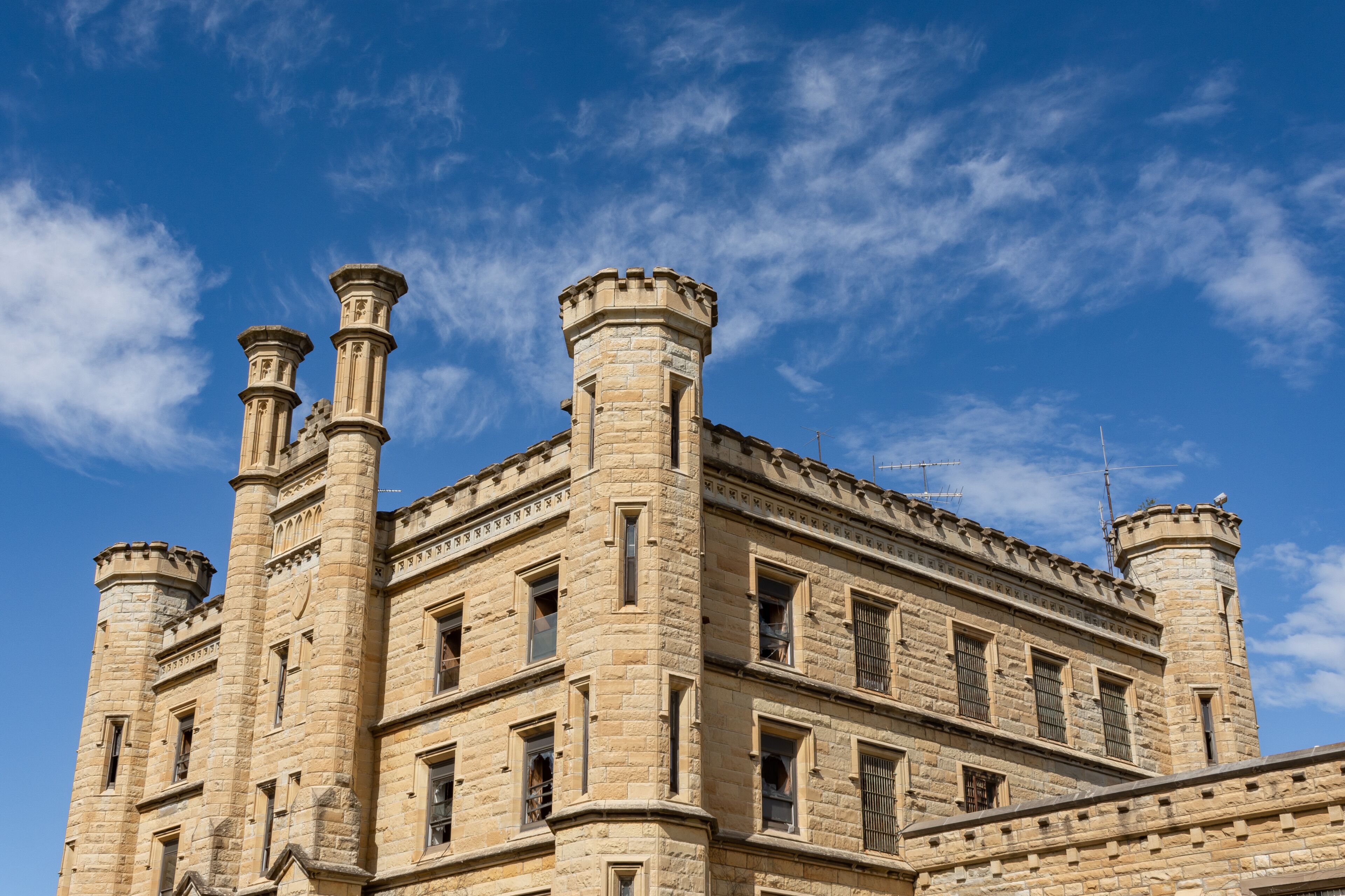 Old abandoned prison in Joliet, Illinois.
