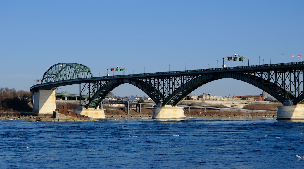 Peace Bridge a picturesque drivable bridge connecting the United States & Canada.