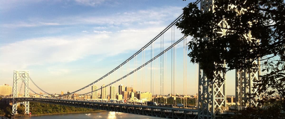 Looking over at New York.