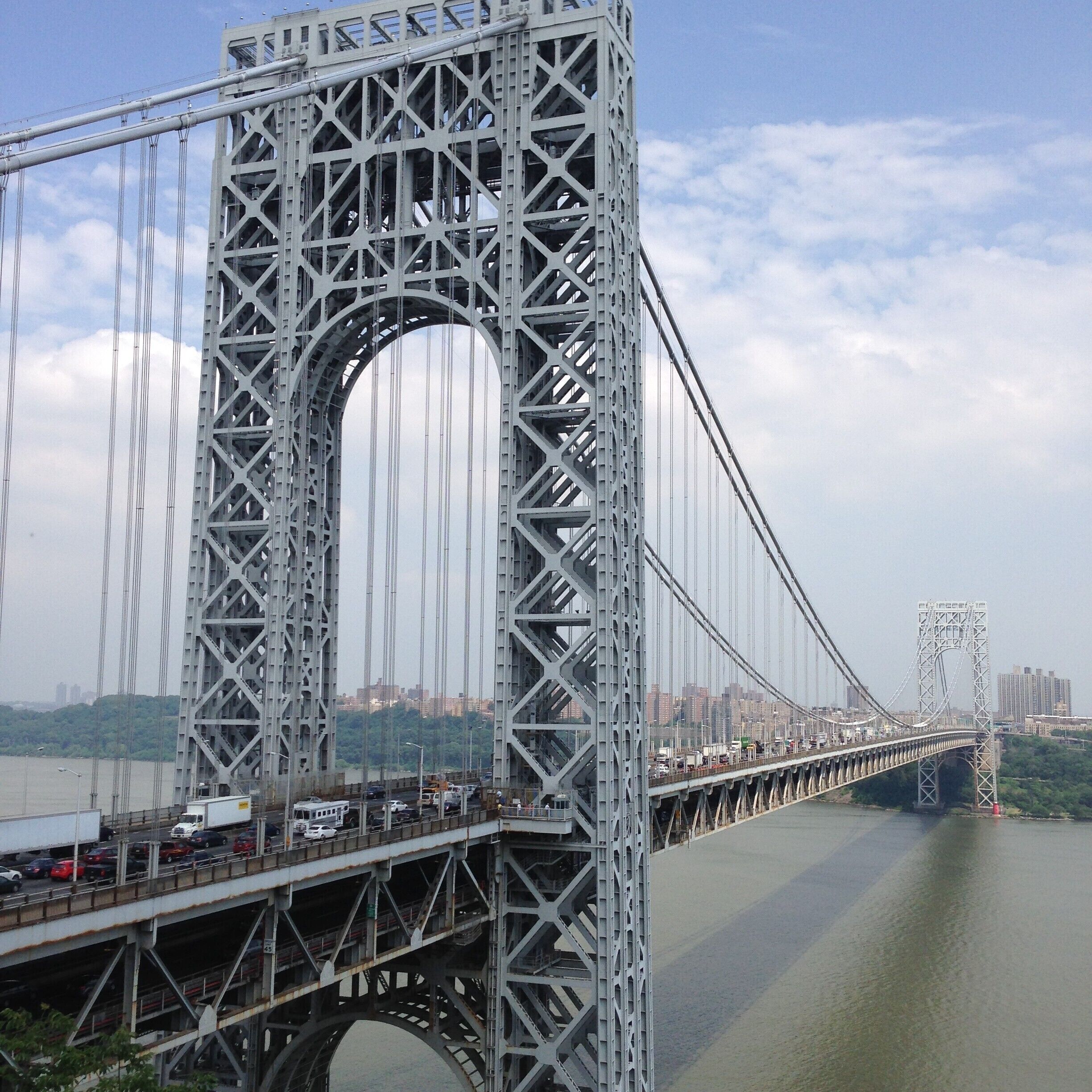 A view of the George Washington Bridge taken at Fort Lee Historic Park. This is from one of my first photo excursions four years ago. #BVSBlue