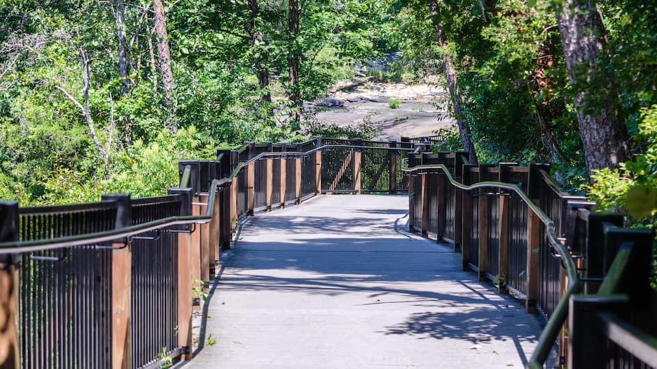 accessible walkway in Little River Canyon National Preserve, Alabama, USA