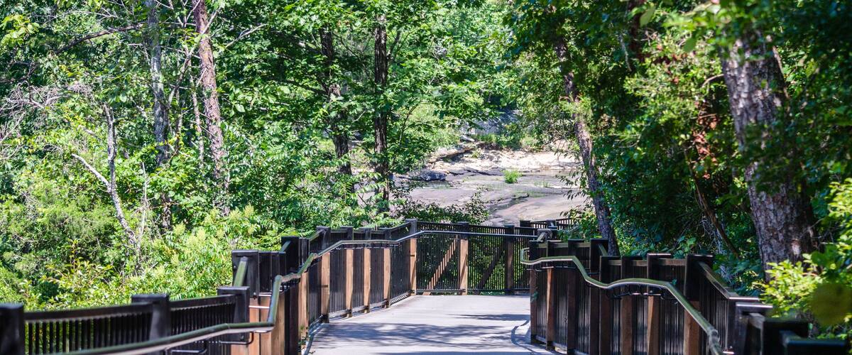 accessible walkway in Little River Canyon National Preserve, Alabama, USA