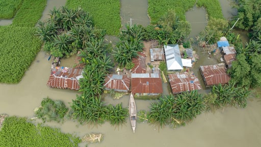 Flooded - Flood flooded area- aerial photo - flood
photo