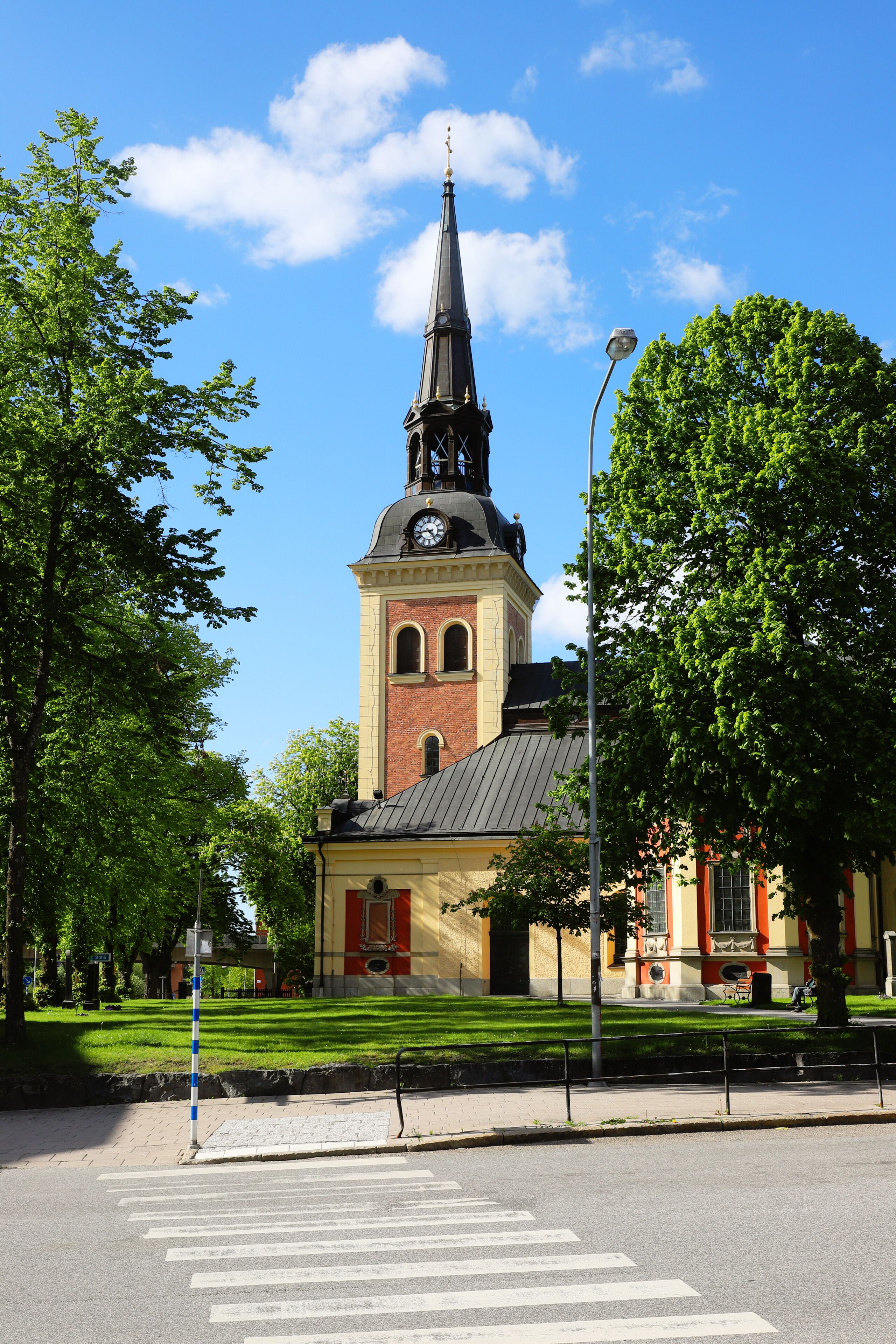 The Church of Ragnhild of Talje locatedat the town square in Sodertalje, Sweden.