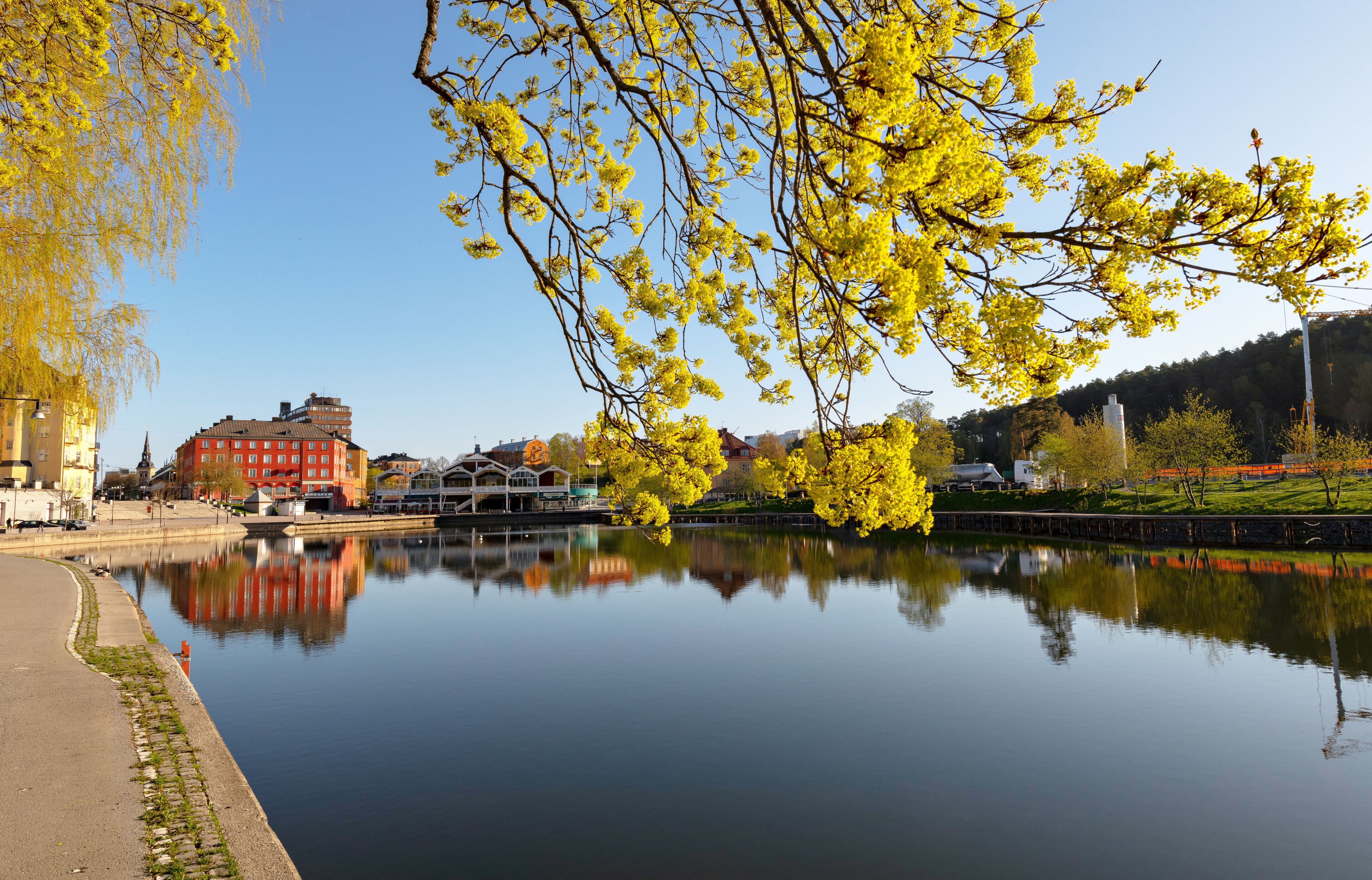 Canal of Sodertalje in Sweden