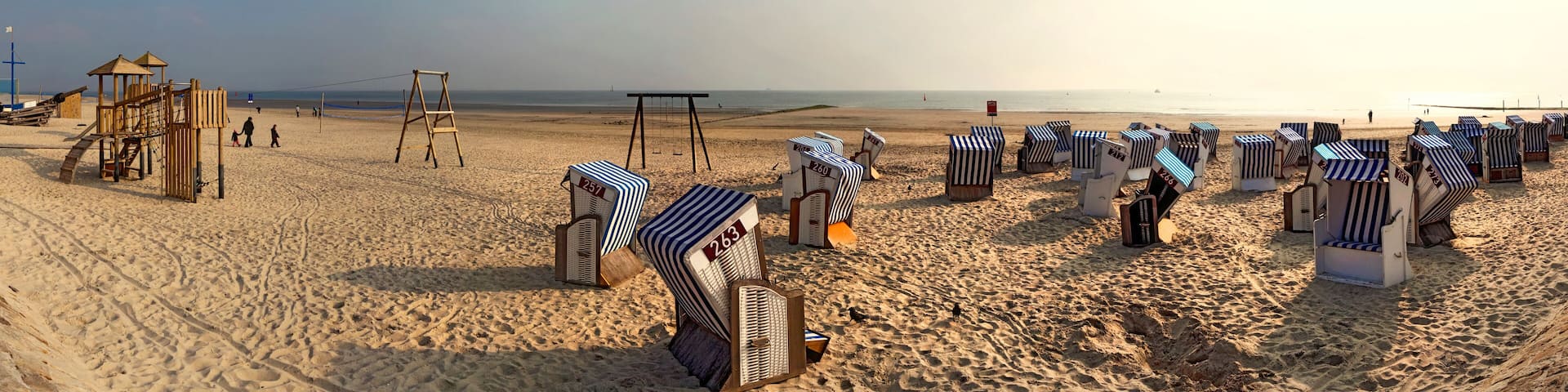 Norderney Panorama am Strand