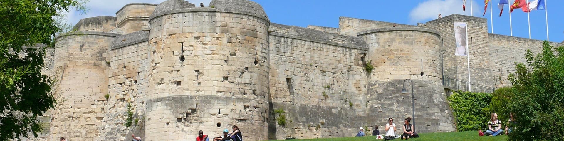 Caen featuring chateau or palace and heritage architecture