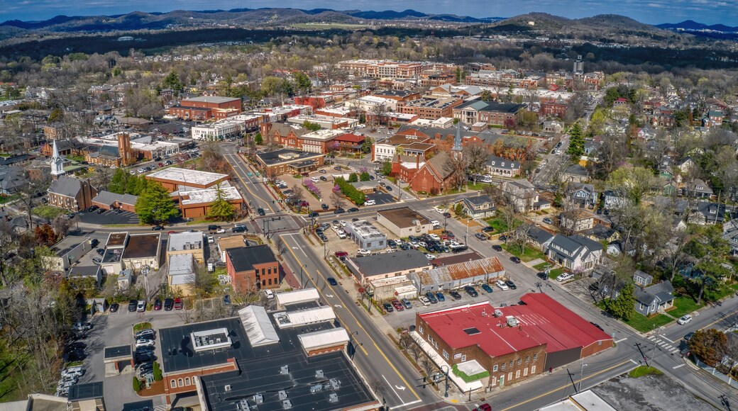 Aerial View of Franklin, Tennessee during Spring