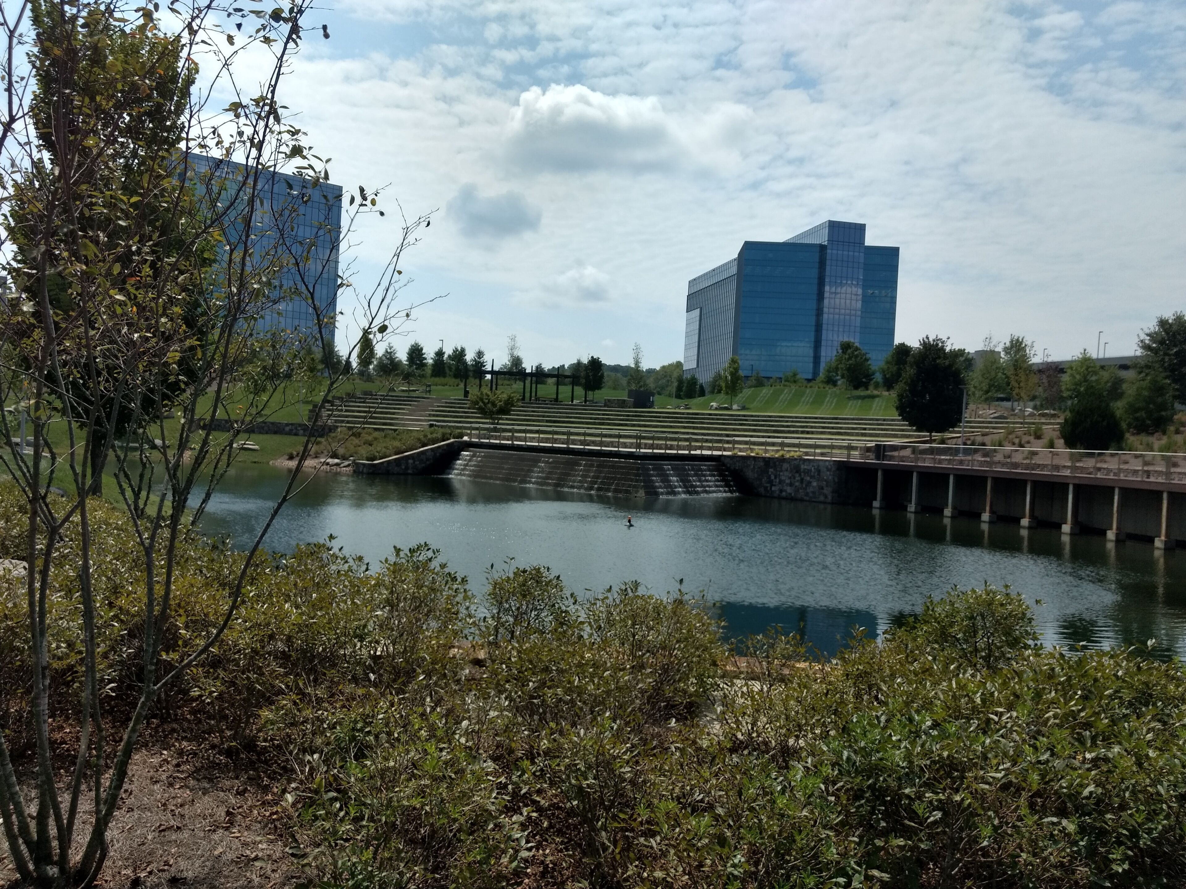 It's a park it has water and it's hidden.