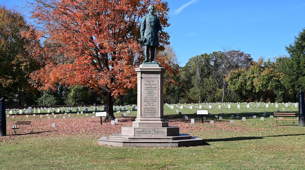 Statue of Brigadier General Humphreys at Fredericksburg national civil war cemetery