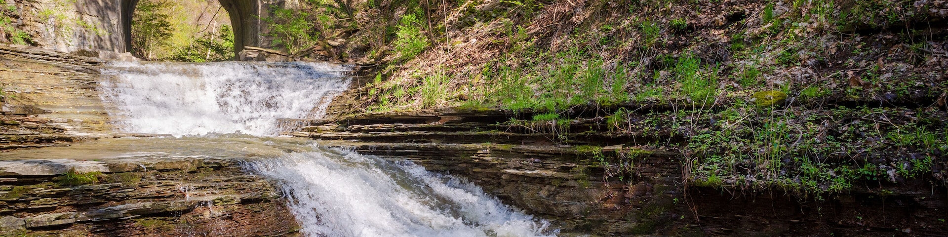 Glen Mill Falls, Scenic spot in New York State