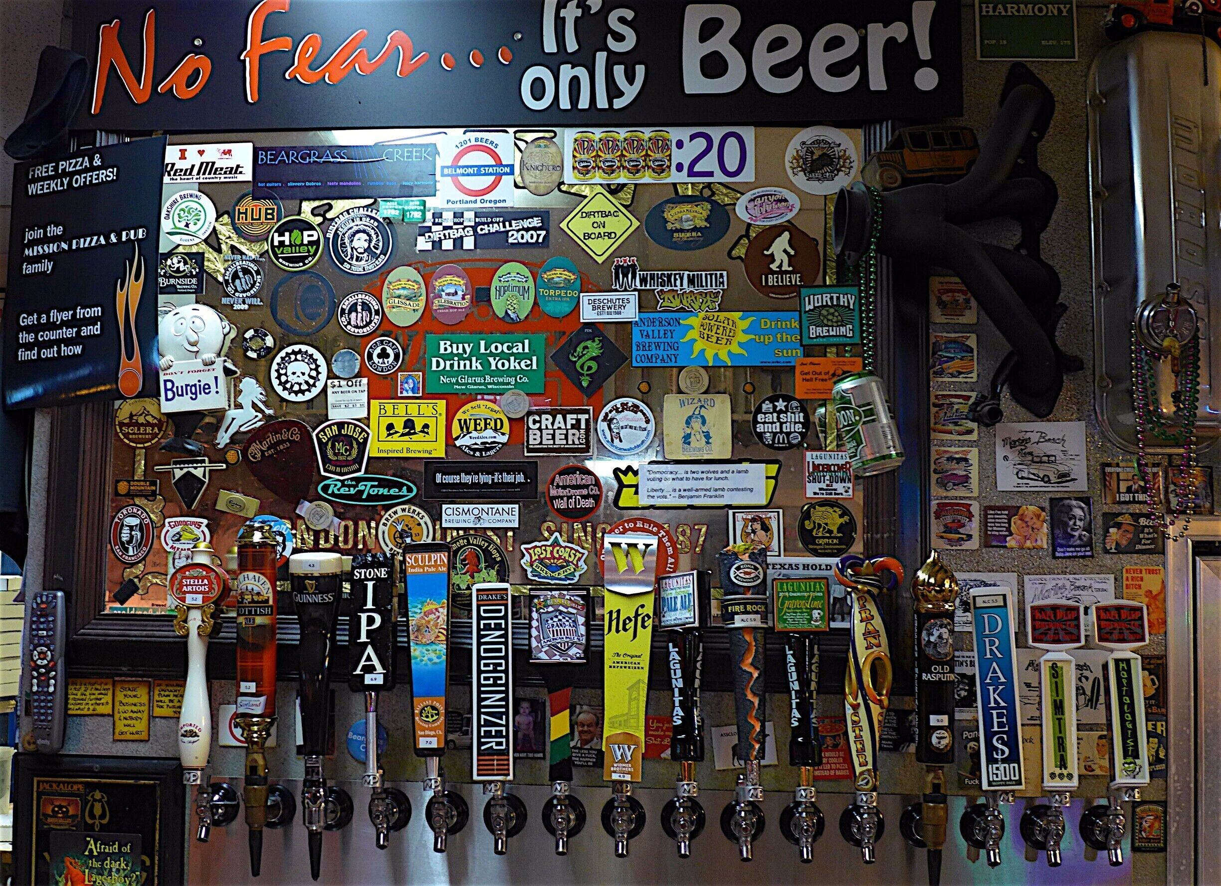 Beers on tap - Mission Pizza and Pub - Fremont, CA