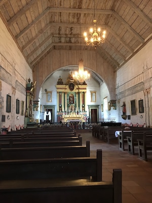 Inside the church