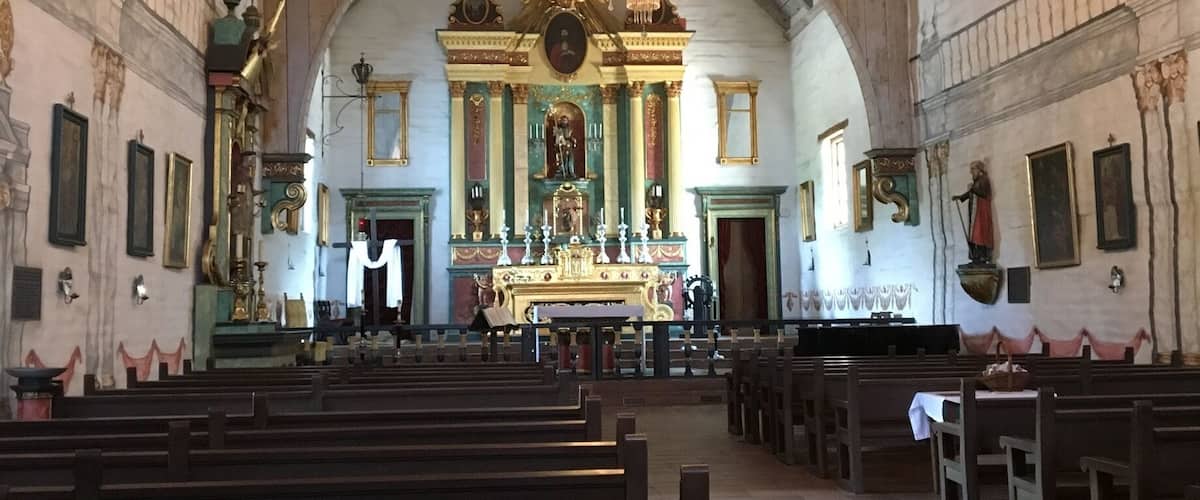 Inside the church