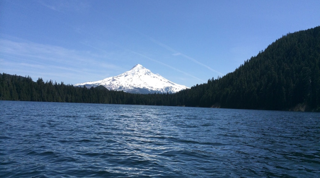 Favorite lake to camp at by Mt. Hood, but make sure to get there early for a spot!