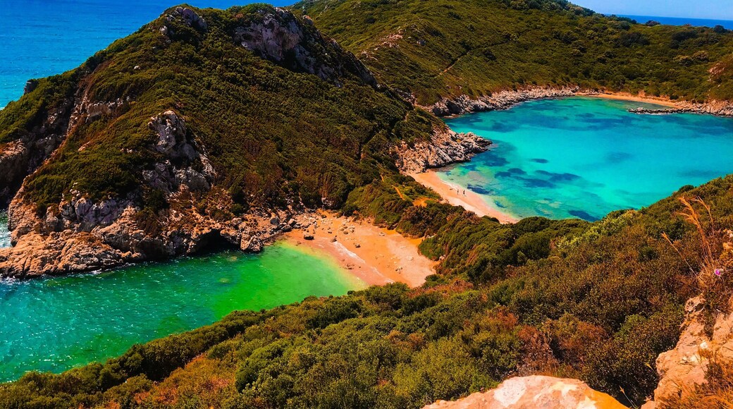 The most beautiful beach at Corfu❤️