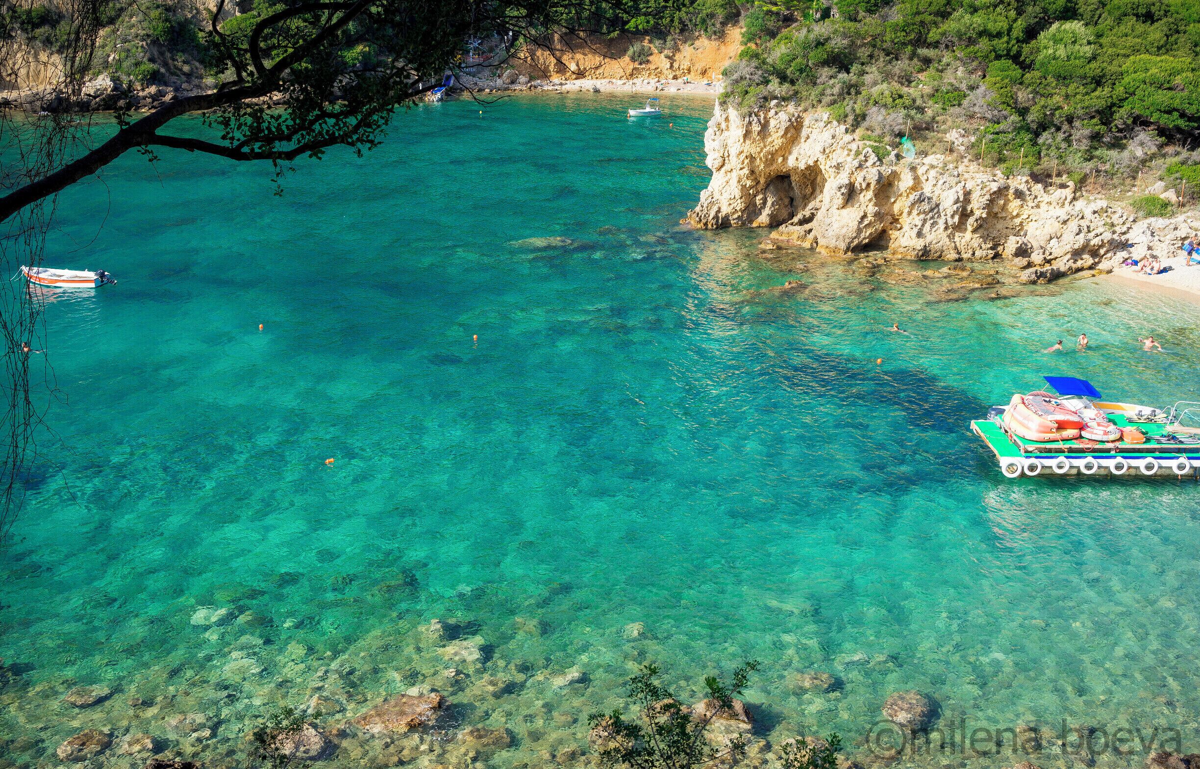 The color of the water is breathtaking,so beautiful and clear.LOVE GREECE