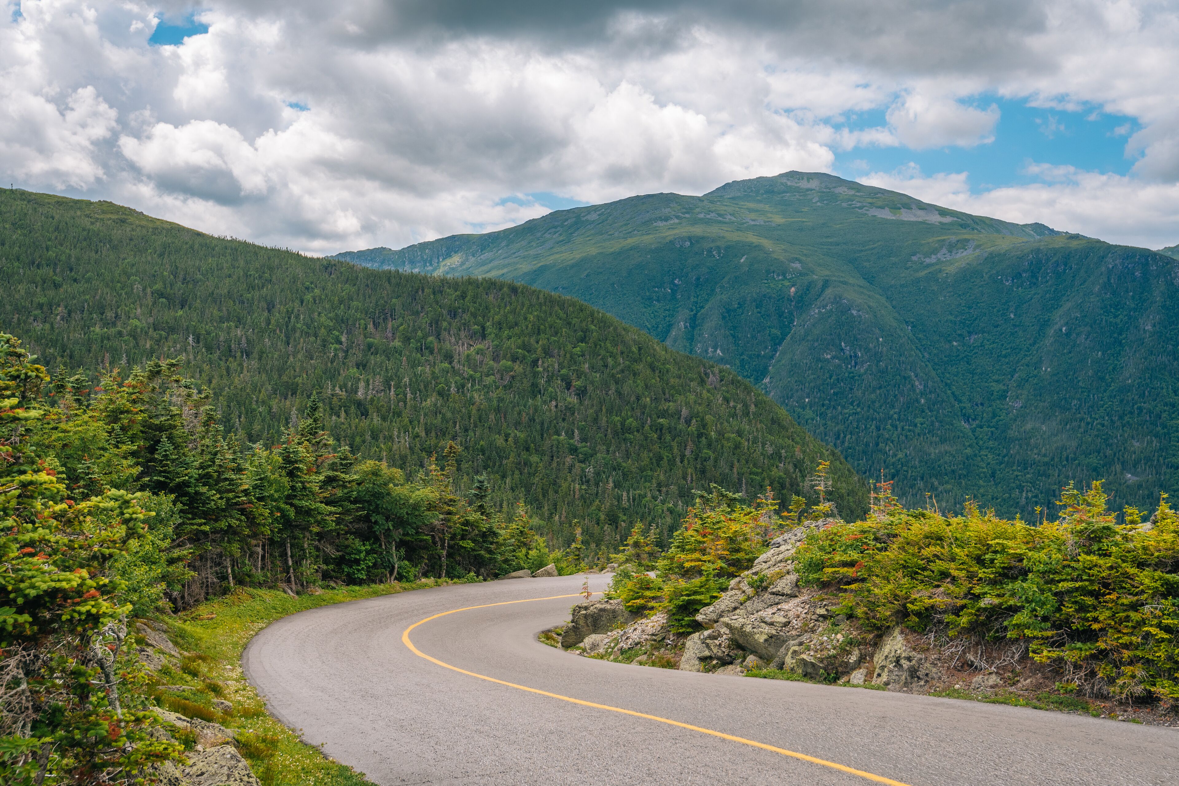 The Mount Washington Auto Road, in the White Mountains of New Hampshire