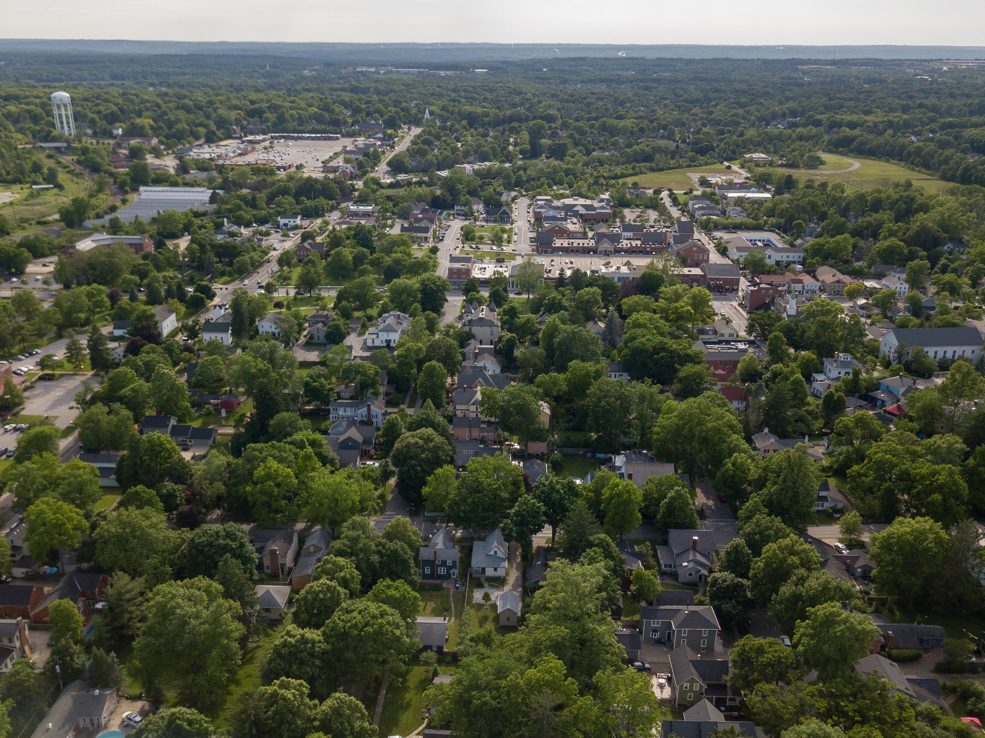 Hudson Ohio aerial photography, Hudson