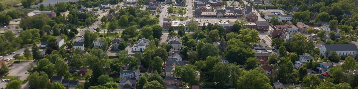 Hudson Ohio aerial photography, Hudson