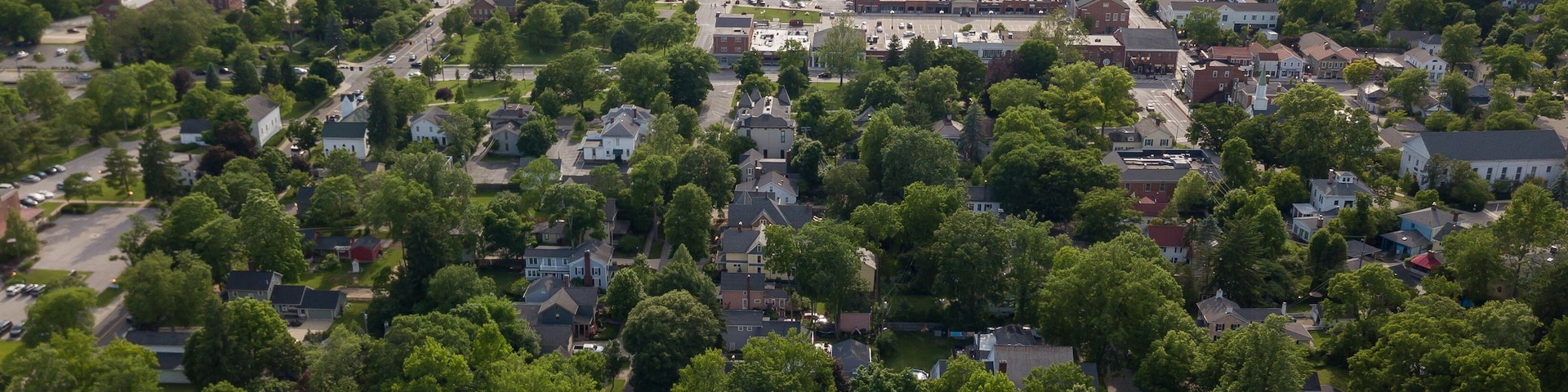 Hudson Ohio aerial photography, Hudson