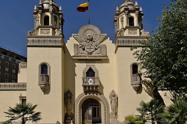 Colombian pavillion of the Ibero-American Exhibition of 1929 - Seville, Spain. Now the building houses the Consulate General of Colombia