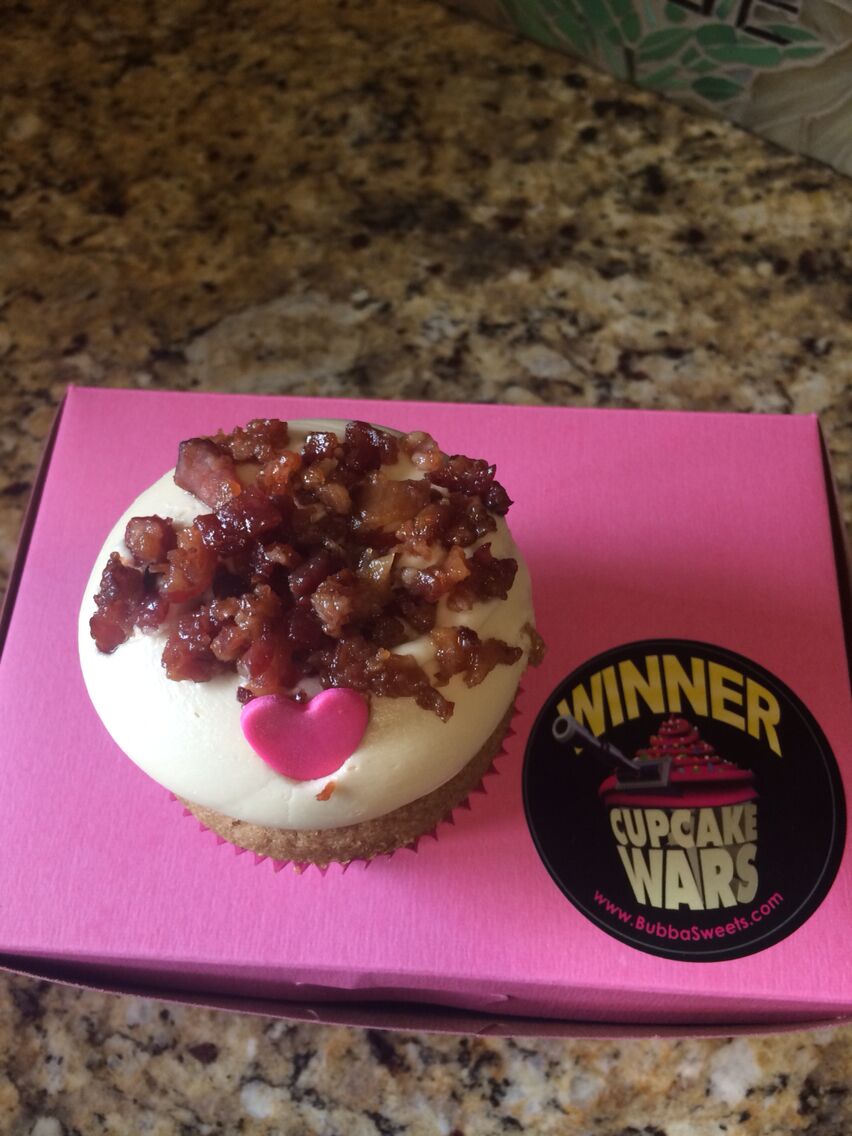 This little cupcake shop is absolutely adorable. I am not much of a sweets person myself, but I couldn't turn down this bacon cupcake. They specialize in hundreds of different cupcakes and even won cupcake wars on the food network! They will be going to championships in a few weeks. 