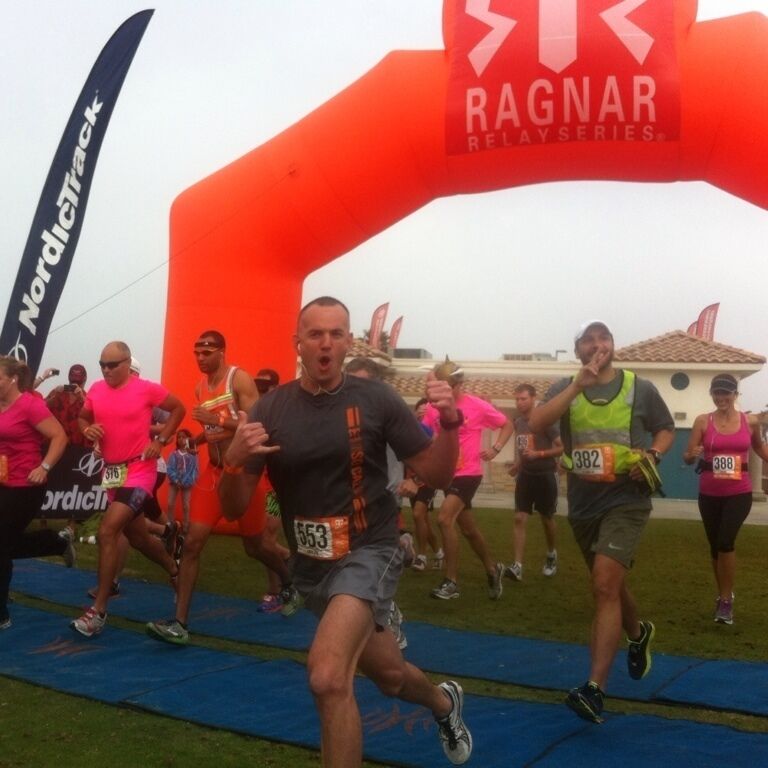 The start of the So Cal 2012 Ragnar Relay. 12 member teams run out the 203 mile course from Huntington to Coronado over ~30 hours. A nice intense experience with tons of discoveries. I'm gonna do it again. Maybe Napa Ragnar next.