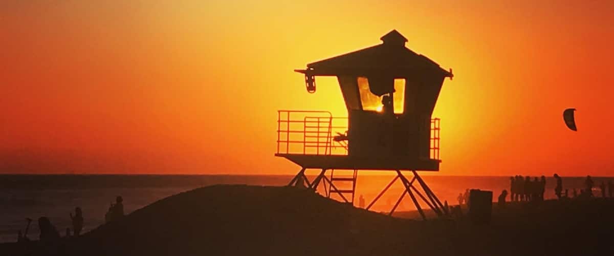 Endless Summer: Lifeguard on duty captured at the close of day.
#adventure