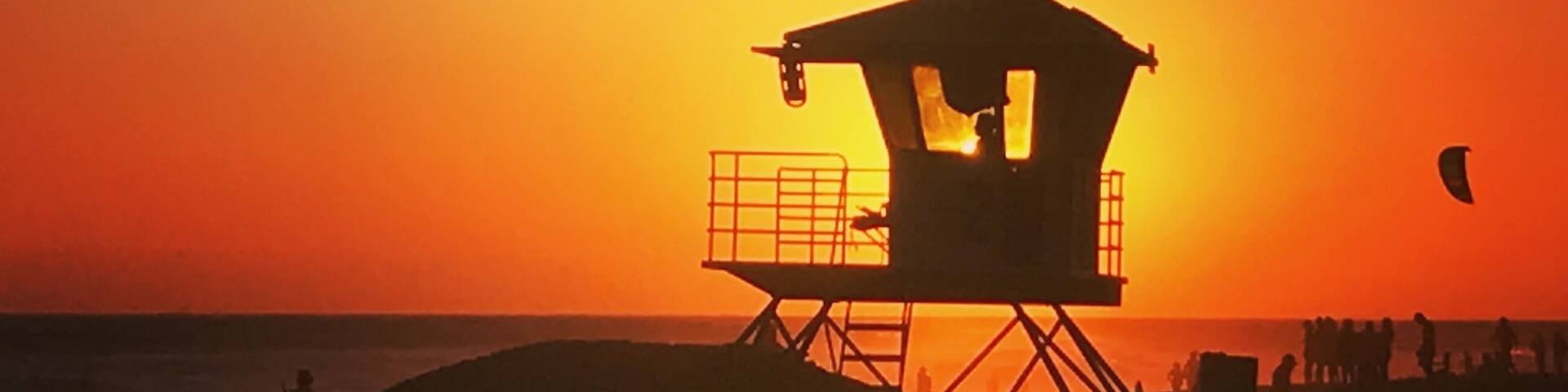 Endless Summer: Lifeguard on duty captured at the close of day.
#adventure