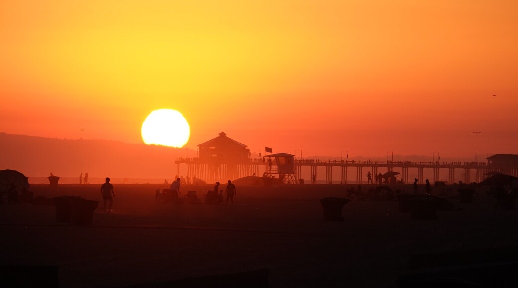 Sunset over the pier