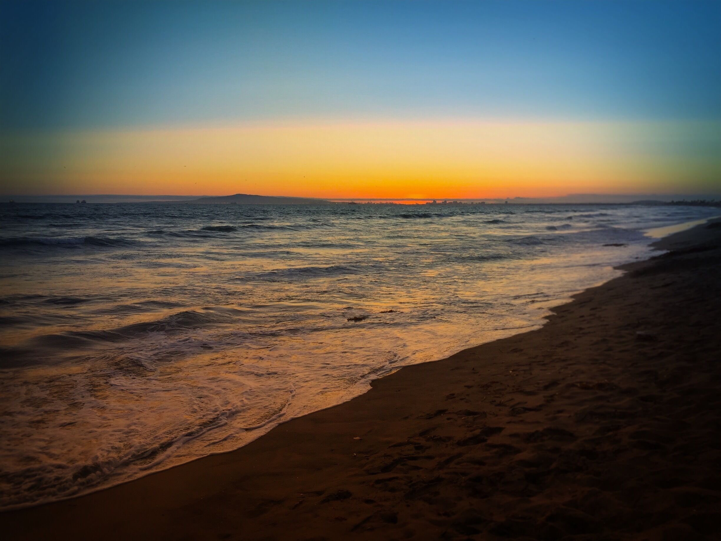 Afterglow, right after sunset on Bolsa Chica beach. #Waterlust Photo Challenge