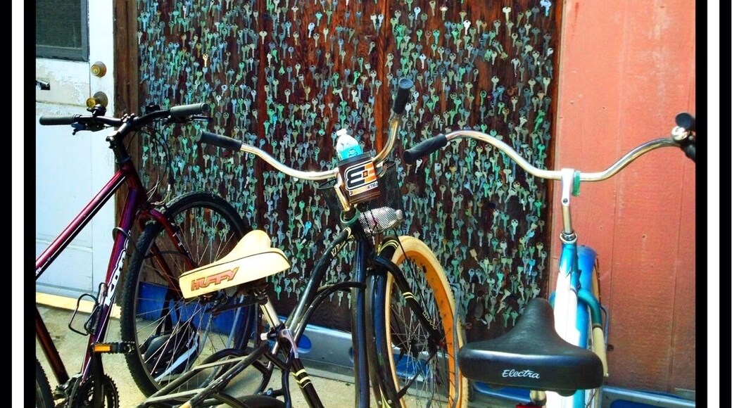 King Neptunes. Check out the Wall of Keys at the bike rack in back, then pop in for a cold beer and chat with the friendly locals!