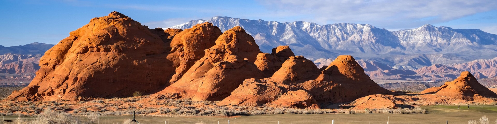 G13ADT Beautiful red sandstone hill near Hurricane, Utah.