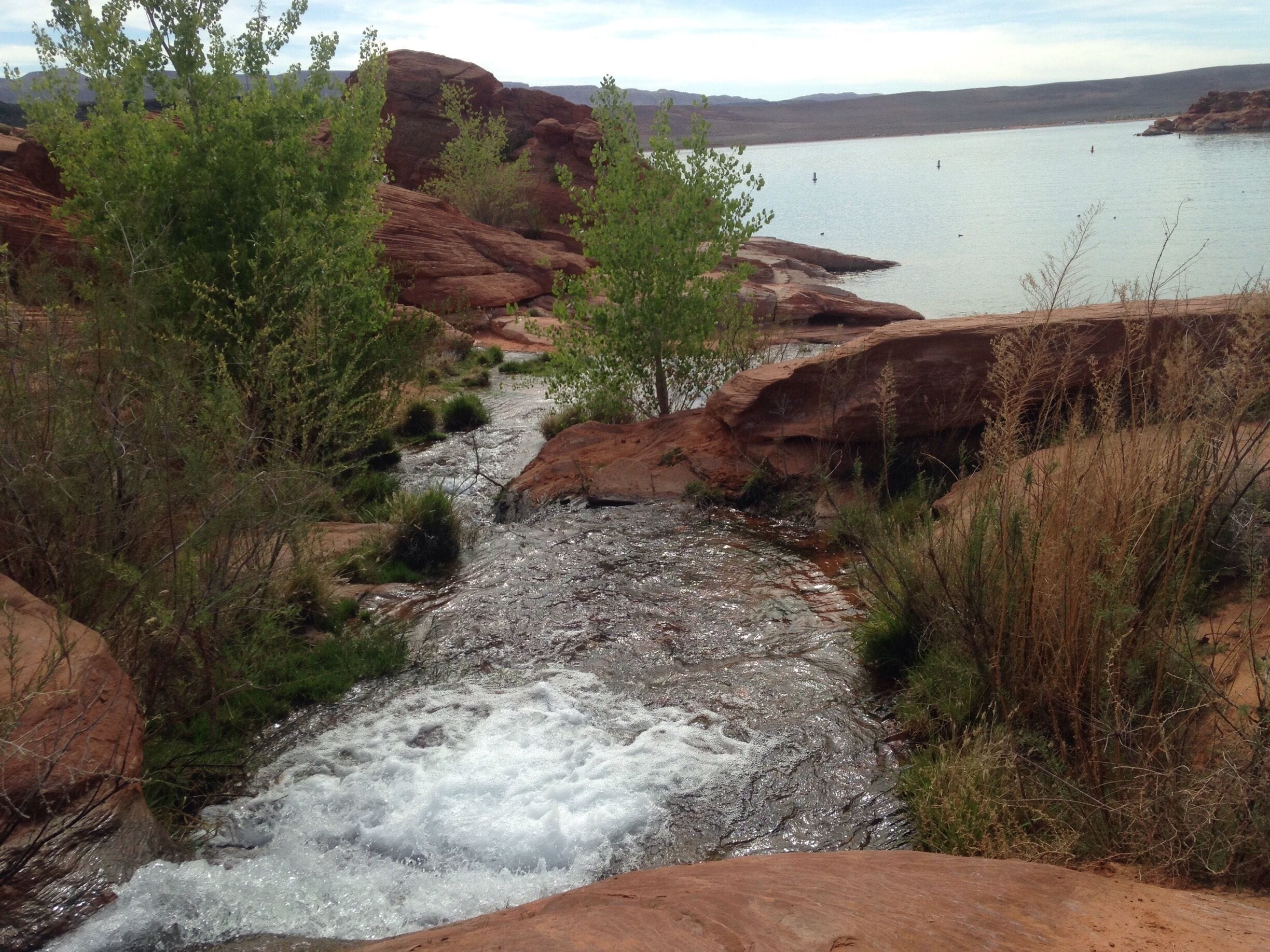 #Sandhollow inlet, may come from a pipe, but it's beautiful. For the adventurous, it also doubles as a water slide. 