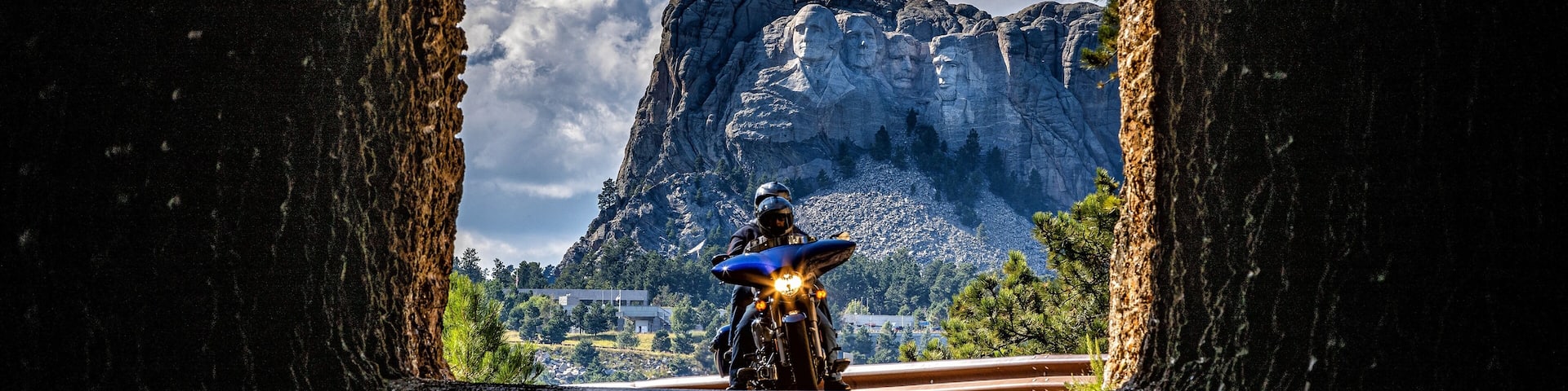 Iron Mountain road tunnels lead to the memorial. A great place to drive the American roads.#adventure