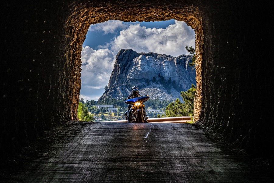 Iron Mountain road tunnels lead to the memorial. A great place to drive the American roads.#adventure
