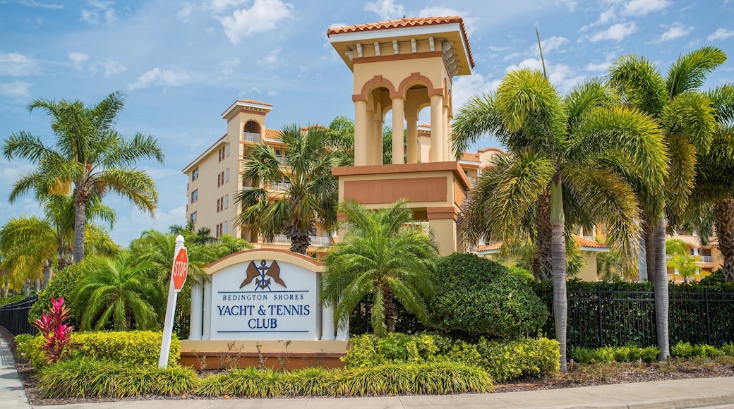 Redington Shores which includes signage