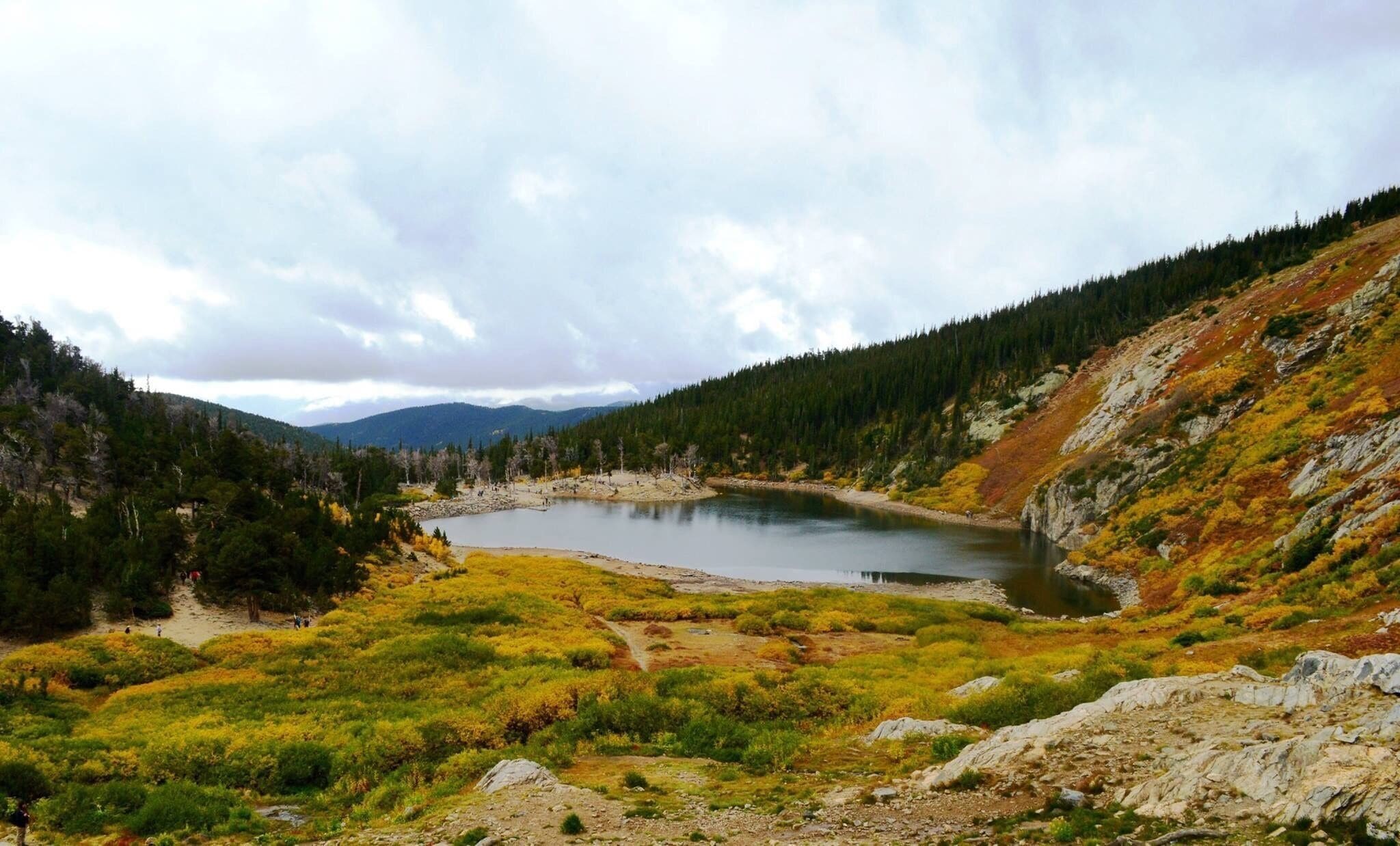 Fall color in CO. The weather turned so quickly it started to hail a little at the top but the view was worth it! 
#fall #nature #outdoor #colorado #hiking 