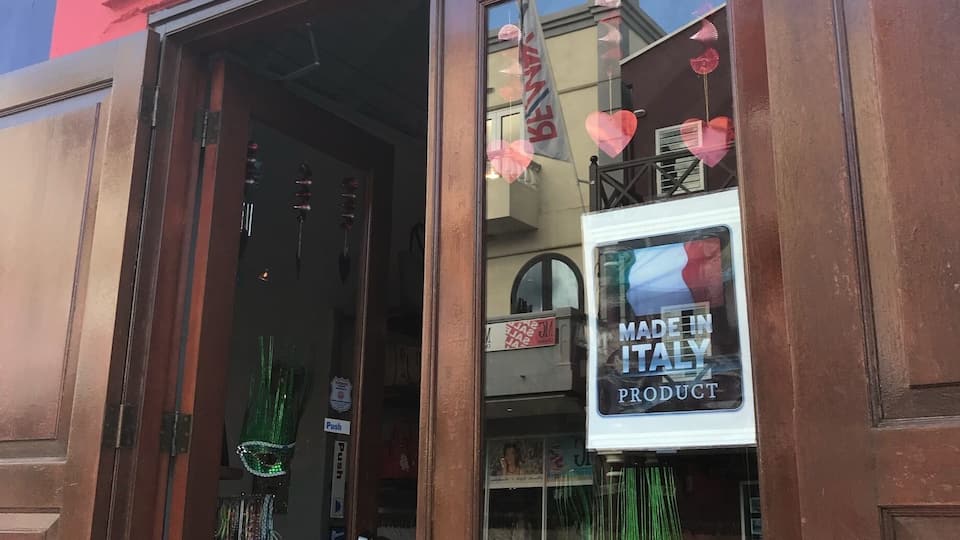 You can actually find Italian clothes in downtown