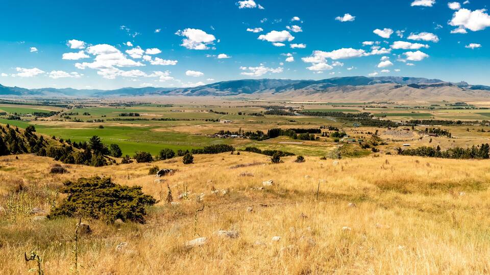 scenes around yellowstone national park in wyoming