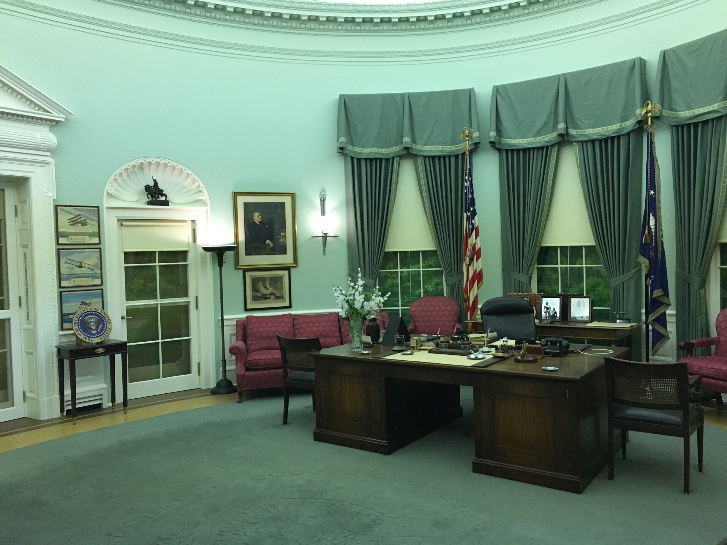 Excellent history of President Harry S Truman and his lovely wife Bess. He took over for FDR who just 86 days after his fourth term died in office. The Presidential  Library grounds has the graves of the President, his wife, daughter and son-in-law.